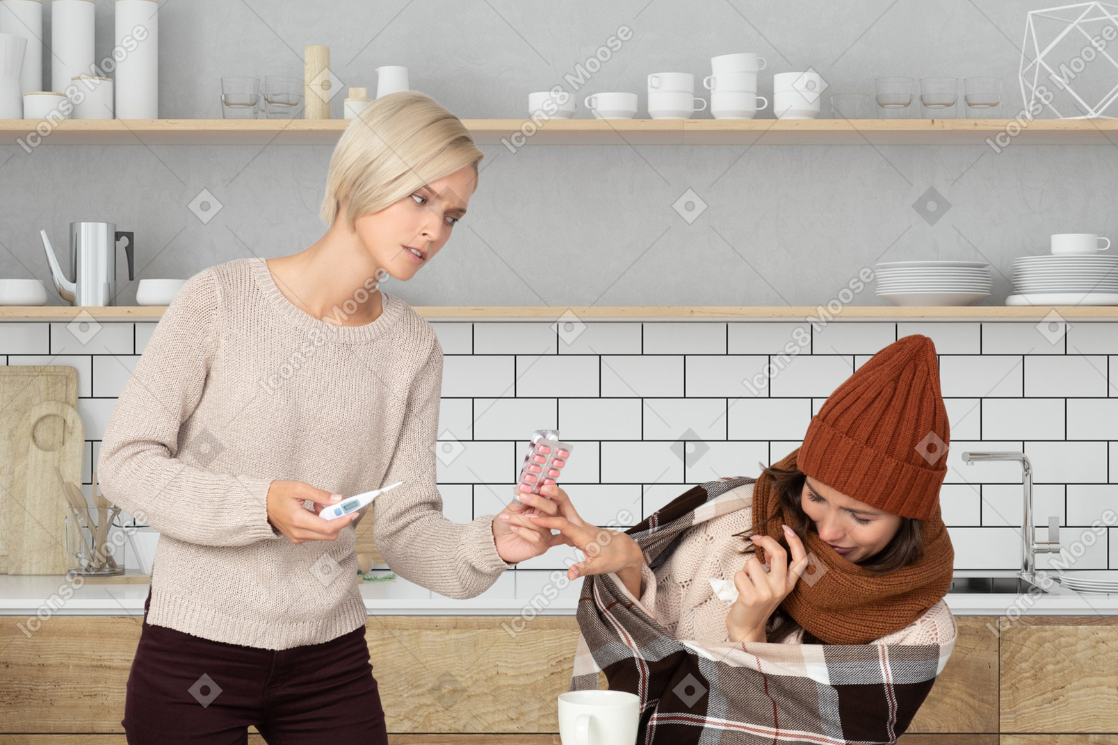 Woman doesn't want to treat a cold