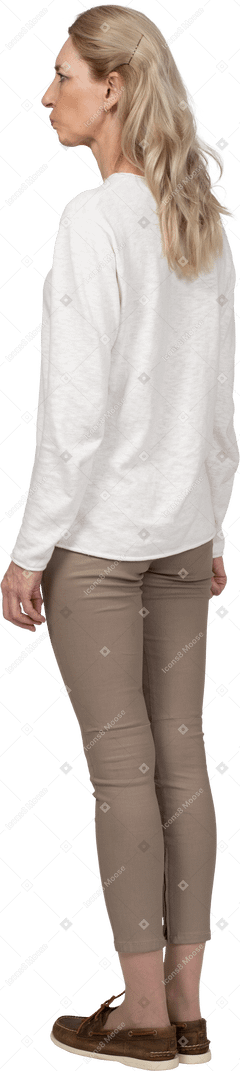 Woman in casual clothes standing