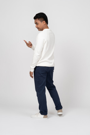 Man in casual clothes standing