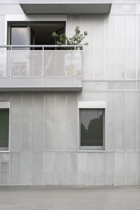Grey building background