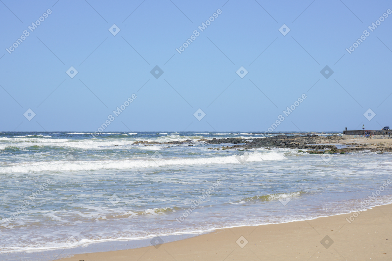 Beach and sea waves