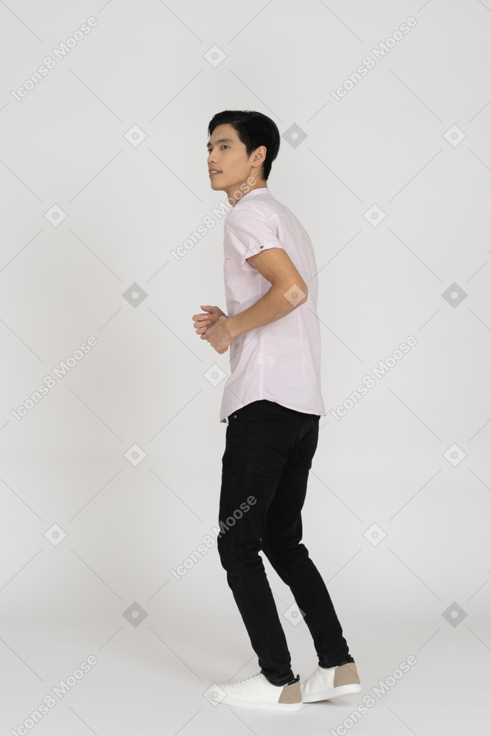 Man in casual clothes standing