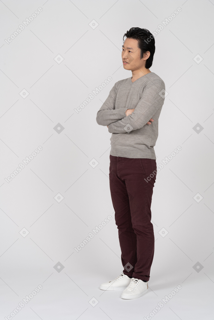 Man in casual clothes standing