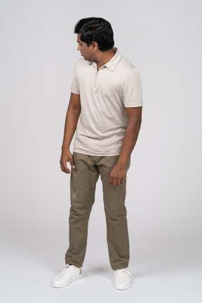 Man in casual clothes standing