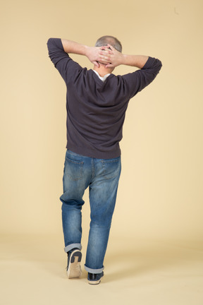 Man in casual clothes standing