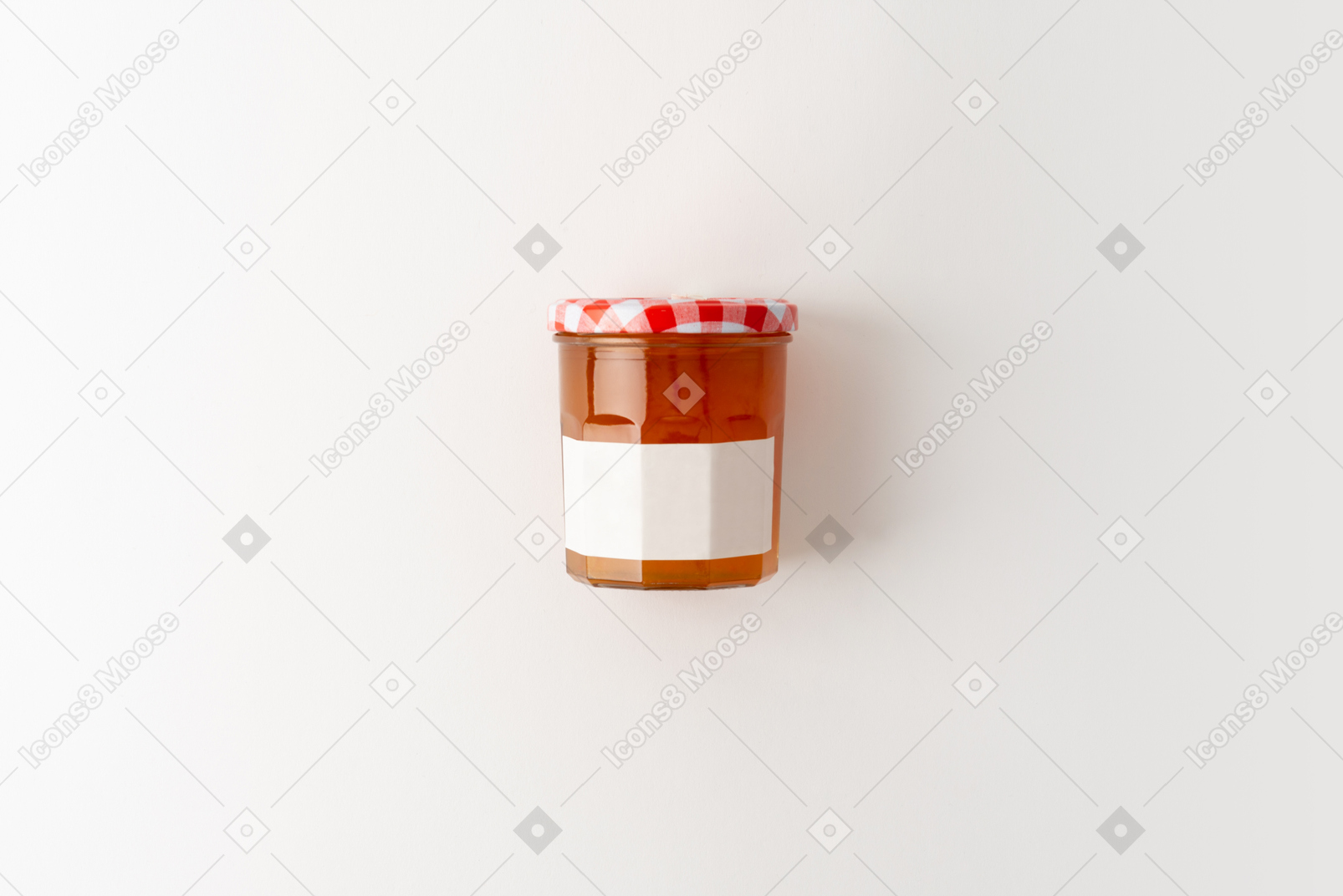 Ein glas honig oder marmelade