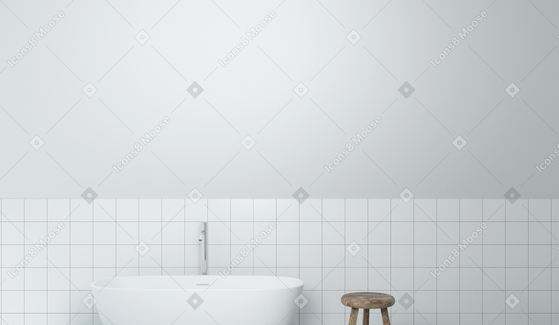 A 3d rendering of a bathroom