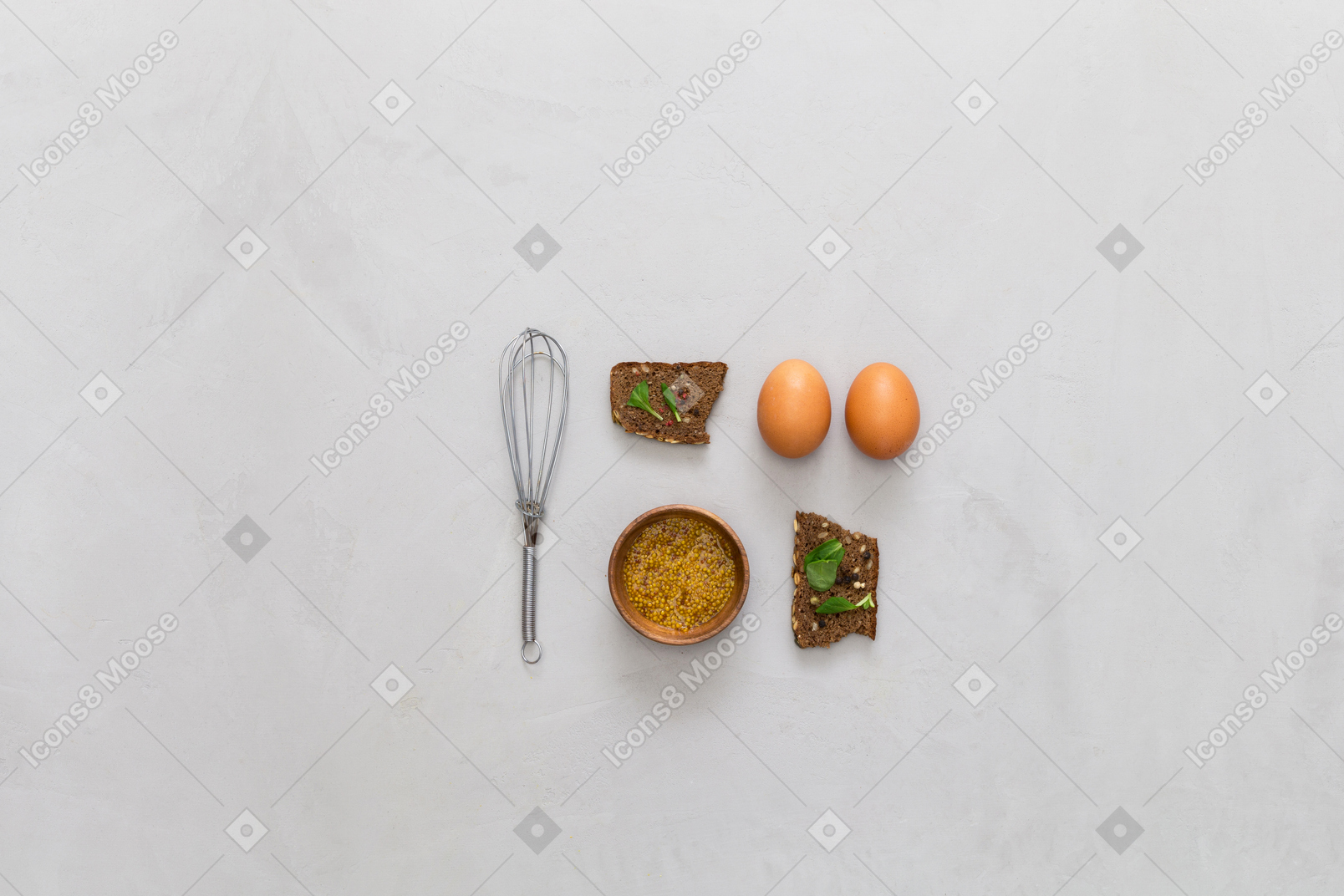 Ei und snack sind perfekt zum frühstück