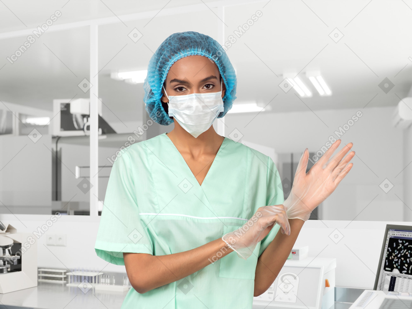 Portrait of a female doctor in hospital