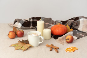 Autumn season means cacao and blanket session