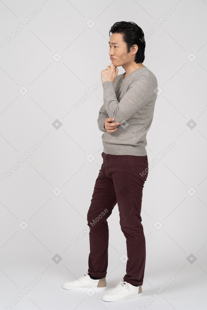 Man in casual clothes standing