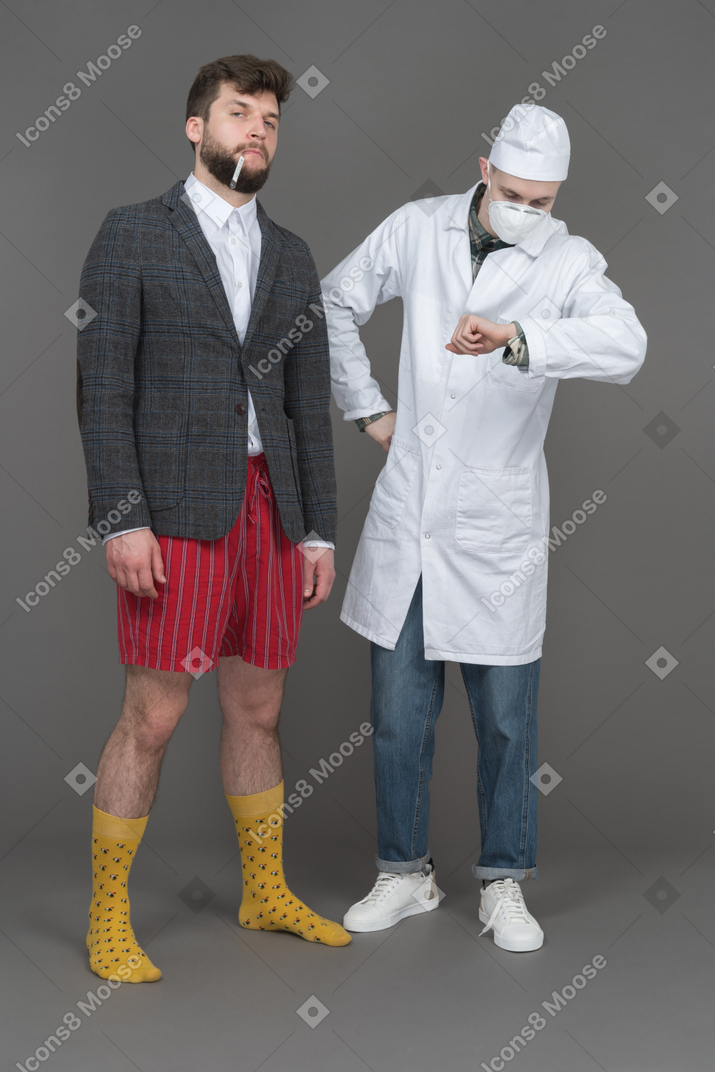 Doctor and his patient