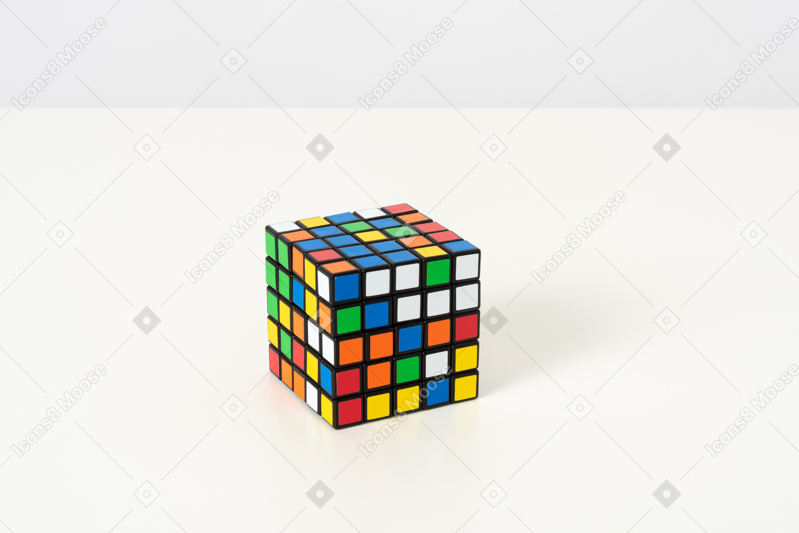 Rubic's cube on a white background