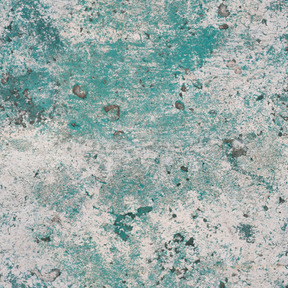 Old concrete wall painted green