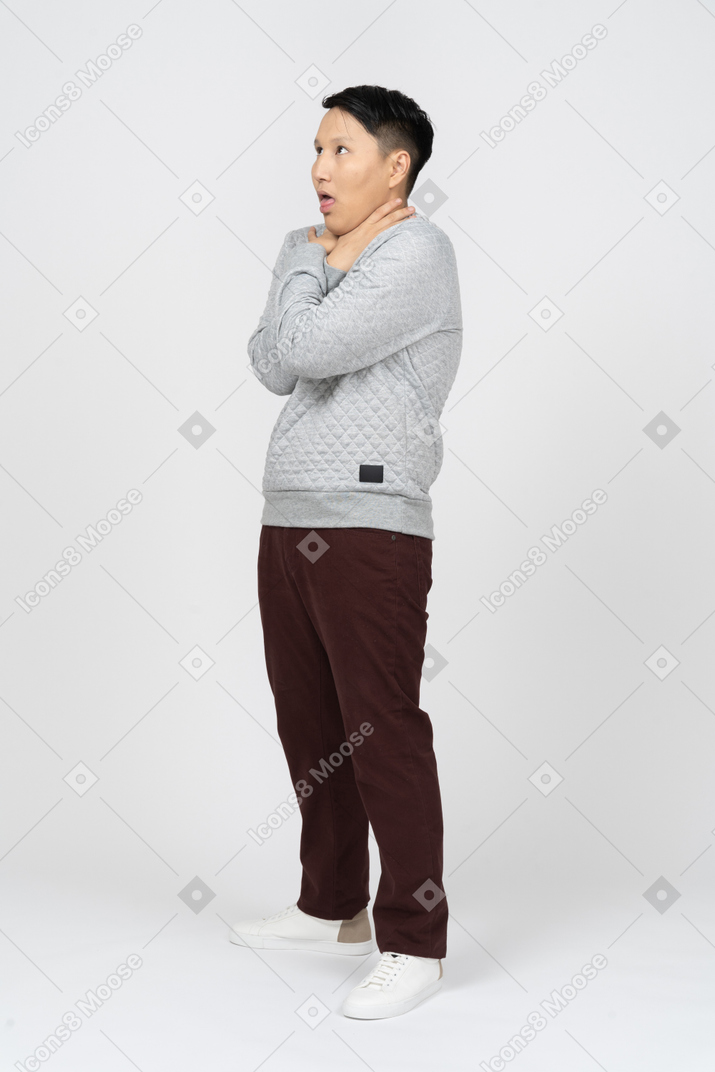 Man in casual clothes standing