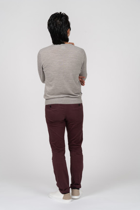 Man in casual clothes standing