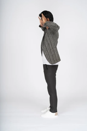 Man in suit standing