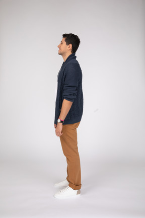 Man in casual clothes standing