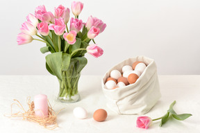 Beautiful easter themed objects