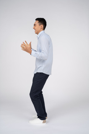 Man in casual clothes standing