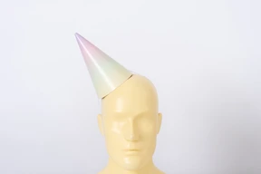 Party hat on a mannequin head
