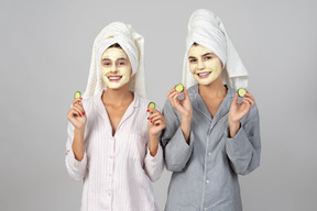 Cucumber mask with my girl is the best time spending