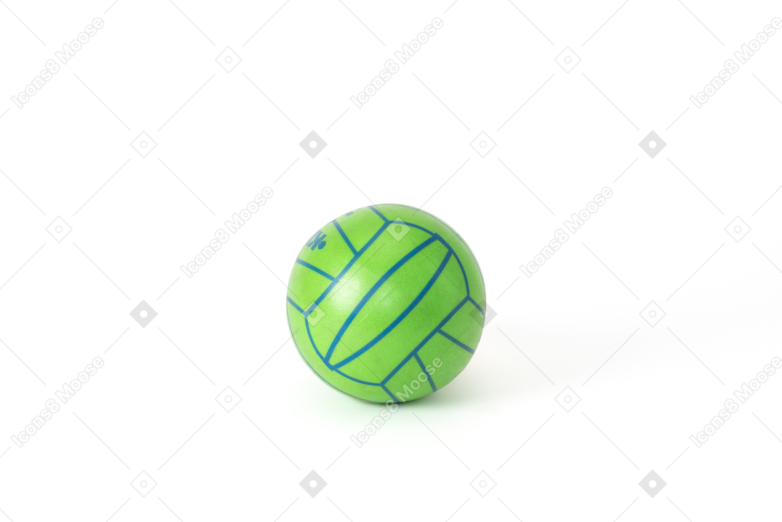 Green volleyball ball