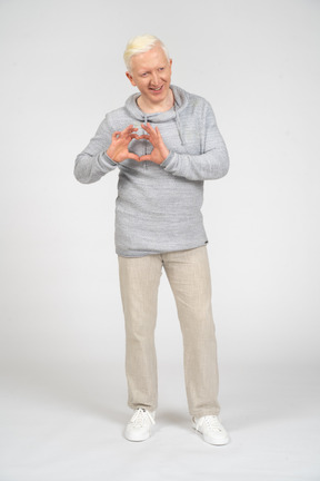 Man showing love sign
