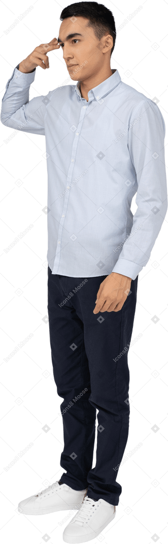 Man in casual clothes standing