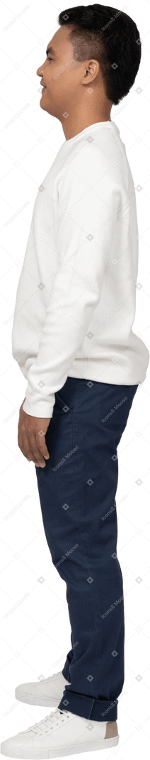 Man in casual clothes standing