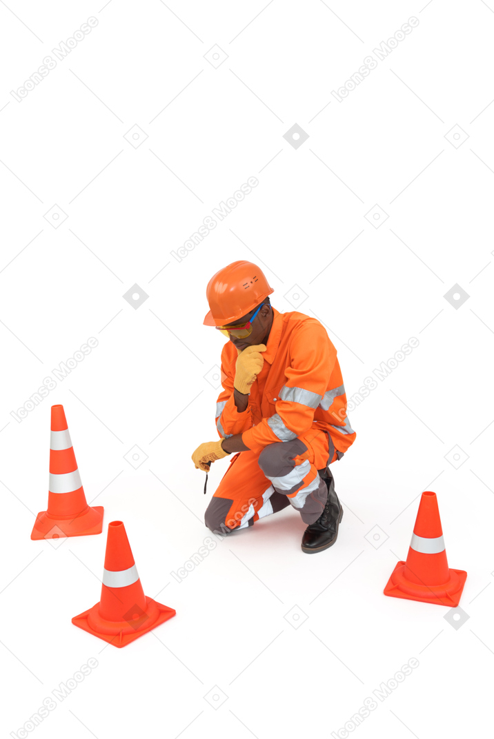 Road worker daily routine