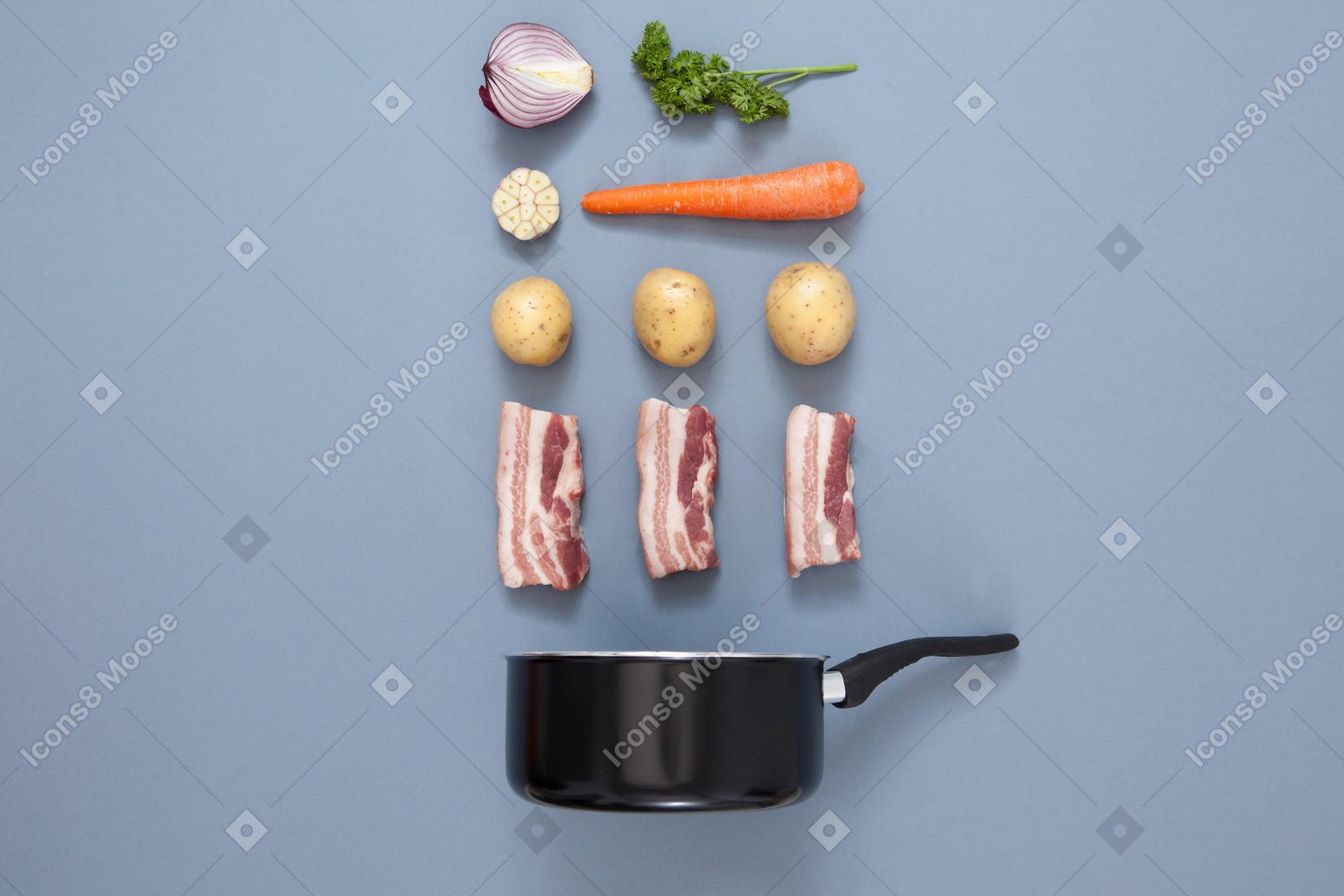 Bacon et pommes de terre