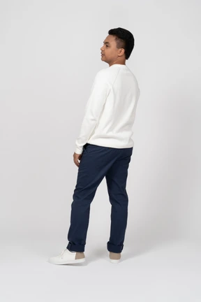 Man in casual clothes standing