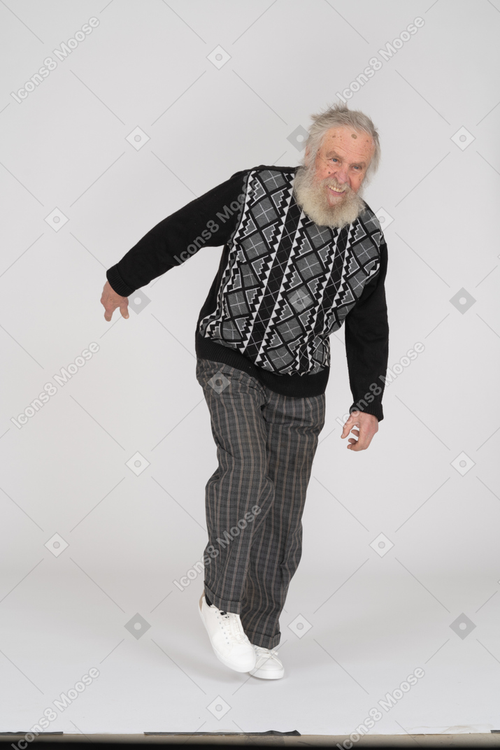 Old man dancing