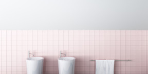 Design minimalista per il bagno
