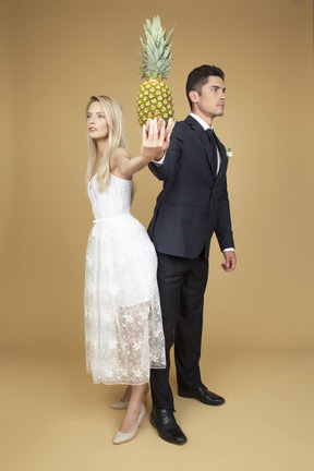 Dulce de ananas para recién casados