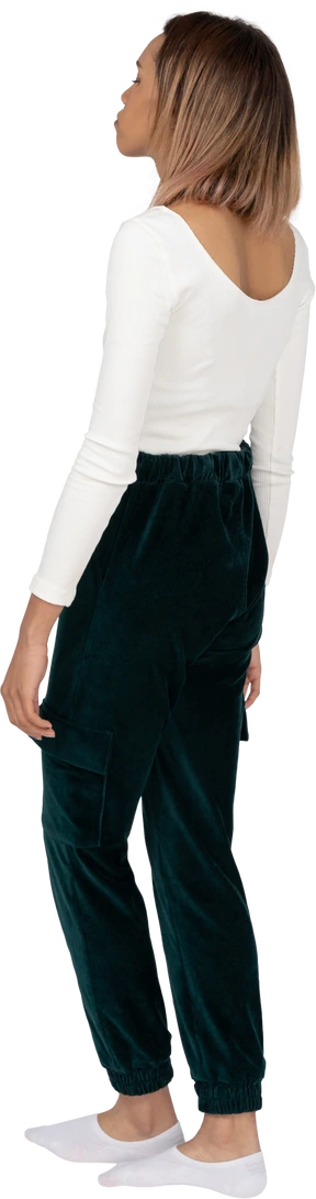Woman in casual clothes standing