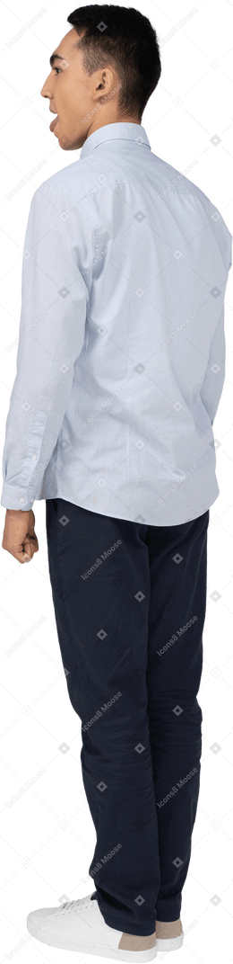 Man in casual clothes standing