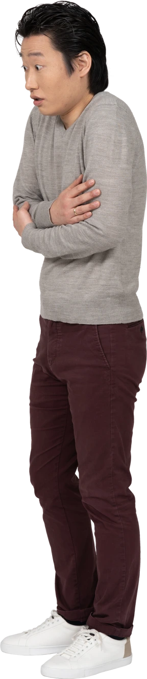 Man in casual clothes standing
