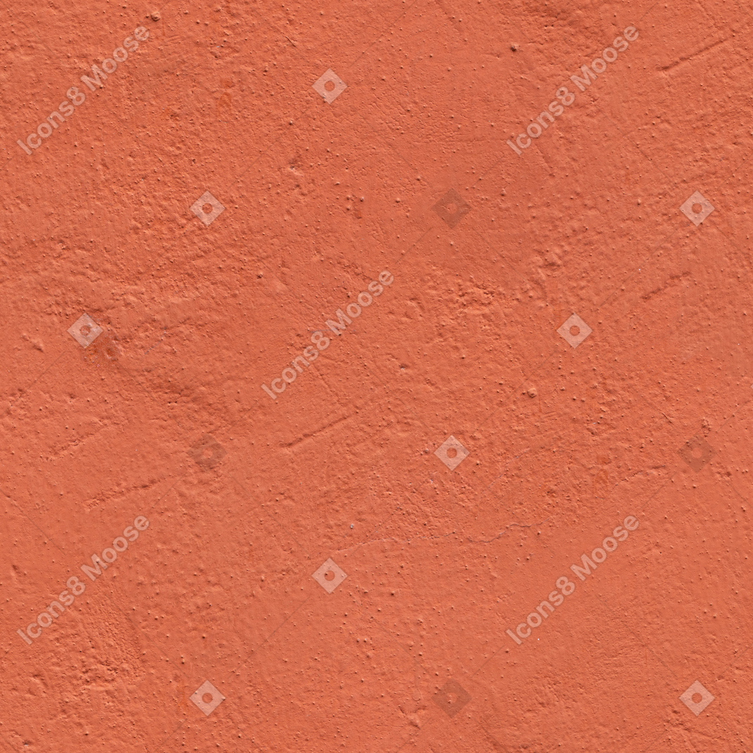 Concrete wall painted dark orange