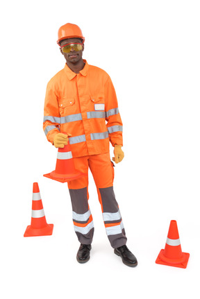 Now my task is to set traffic cones for a new paving project