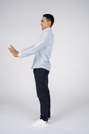 Man in casual clothes standing