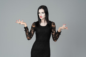 Sogar morticia addams können verrückt werden