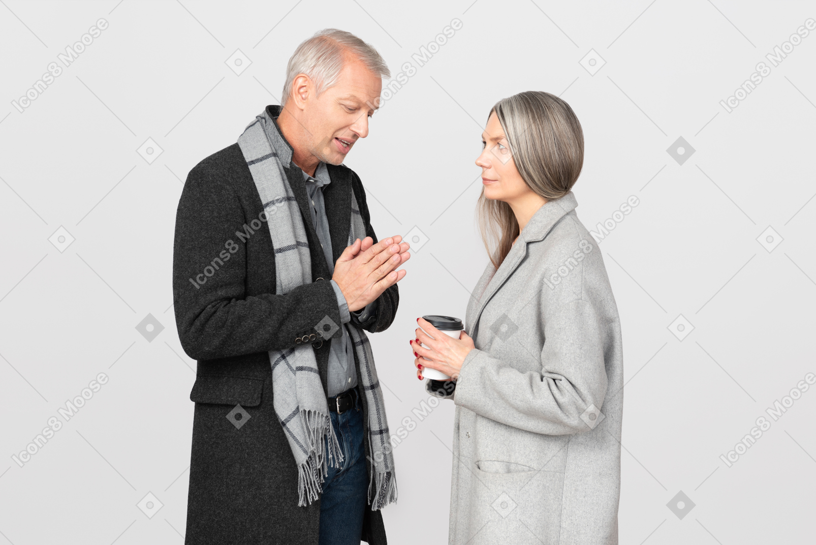 Man asking his wife to forgive him