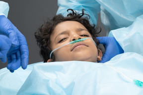 Child under anesthesia