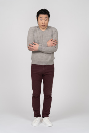 Man in casual clothes standing