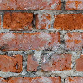 Textura de la pared de ladrillos rojos