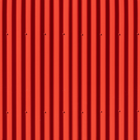 Red profiled metal texture