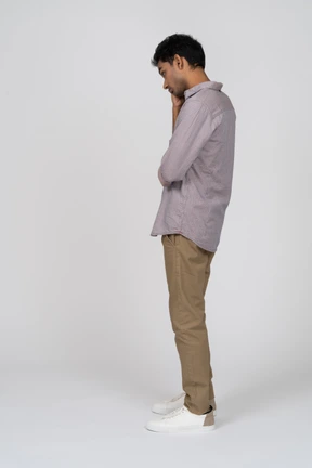 Man in casual clothes standing