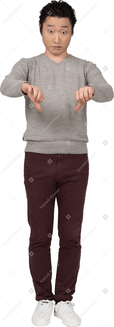 Man in casual clothes standing